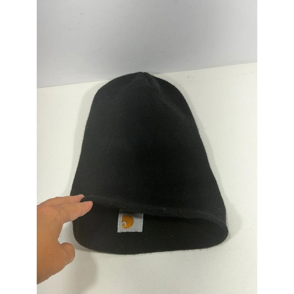 Carhartt Youth Acrylic Watch Hat Black Beanie Logo Patch CB8905 K01 One Size